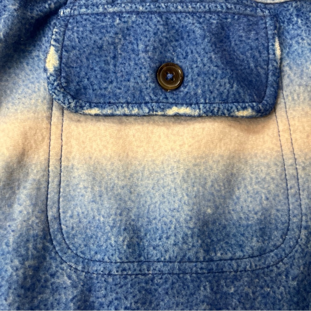 Free People Ruby Jacket Shacket Soft Blue Sz L Ov… - image 6